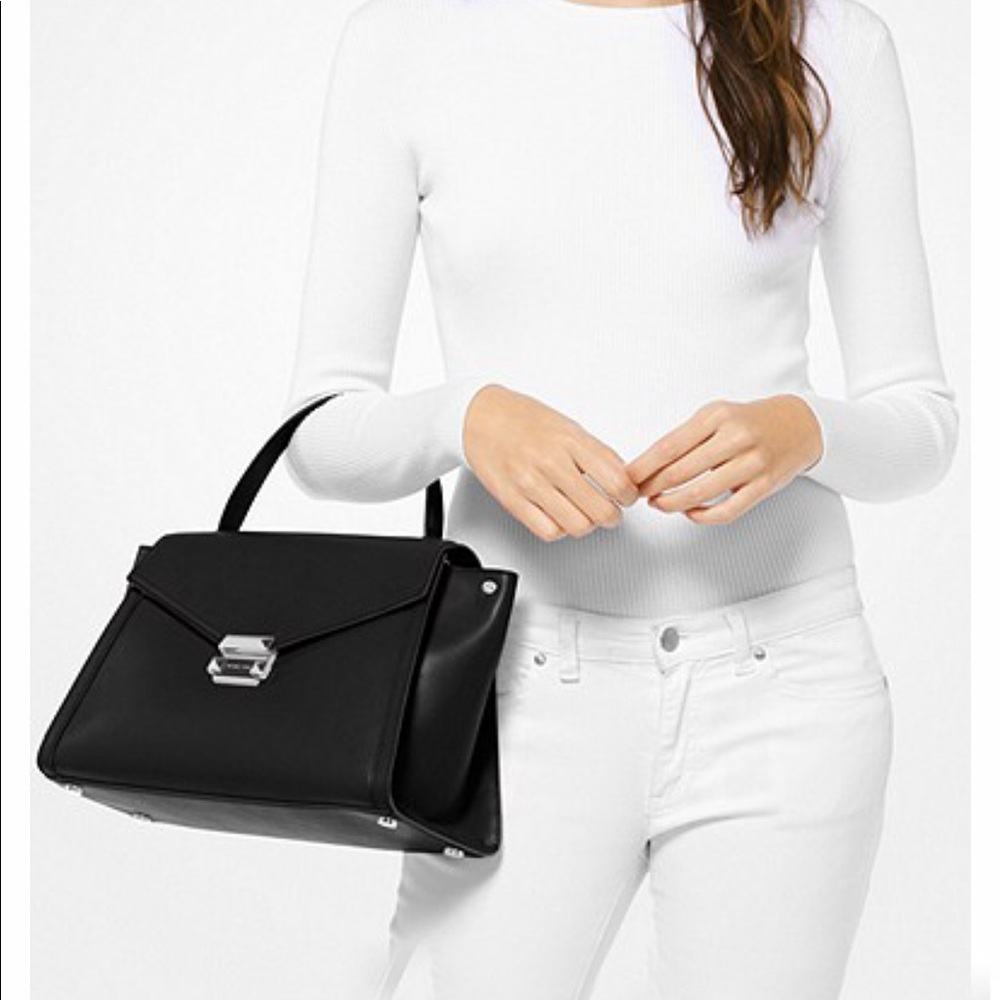 MICHAEL MICHAEL KORS Whitney Large Leather Satchel - Picture 7 of 8